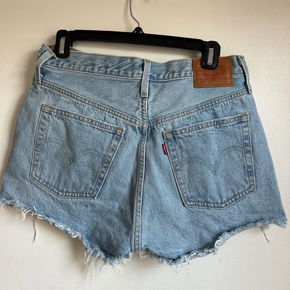 Levi's Women's Faded Blue Jean Shorts